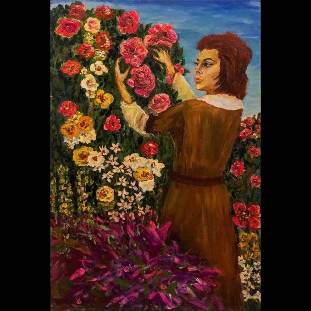 Signed Acrylic Painting on Canvas by L. Pilarski